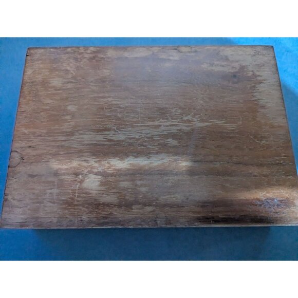 Vintage Marquetry Intricate Inlay Wood Box Trinket Jewelry Handmade - Picture 12 of 12